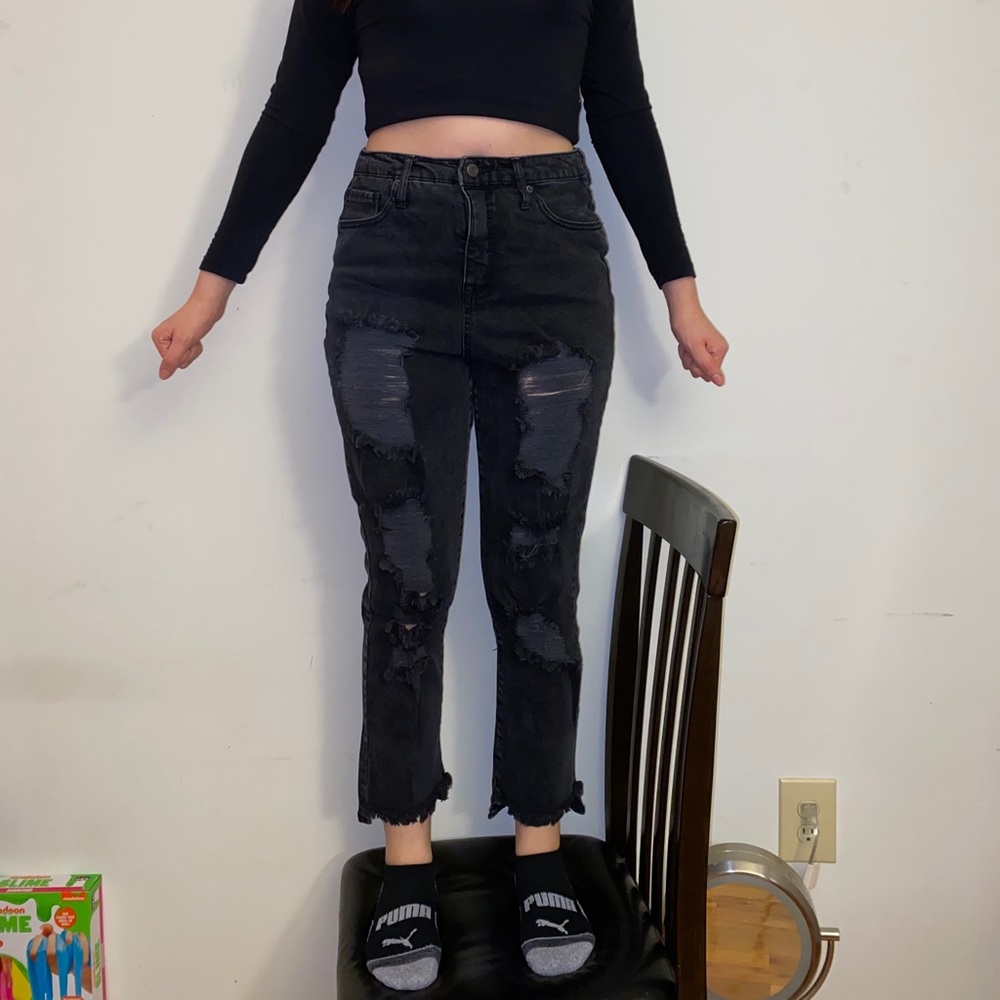 Mossimo Supply Co High Rise Mom Jeans